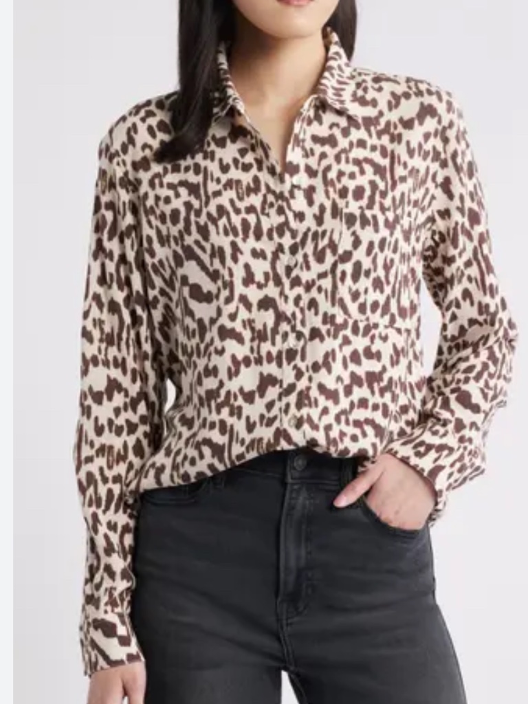Rails Leopard Print Shirt